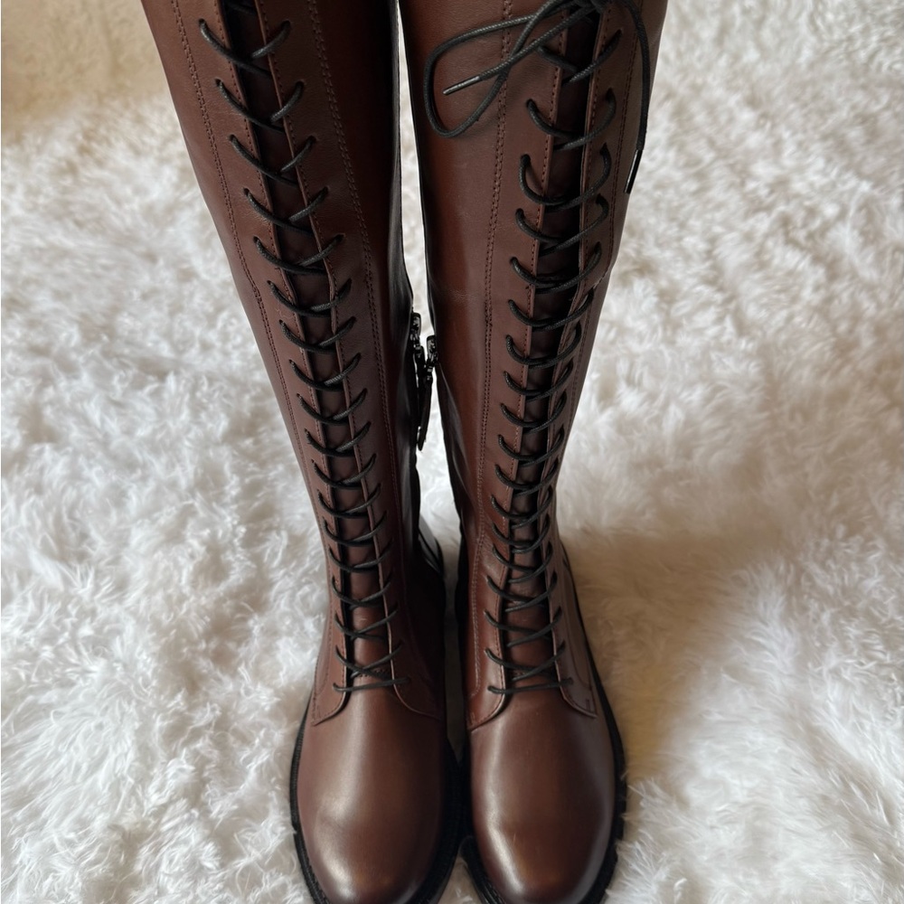 Brown Leather Riding Boots